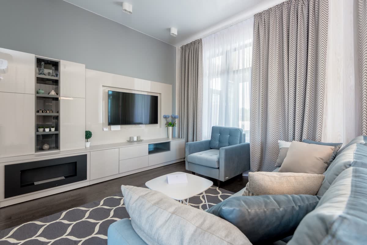 A bright, cozy first apartment living room